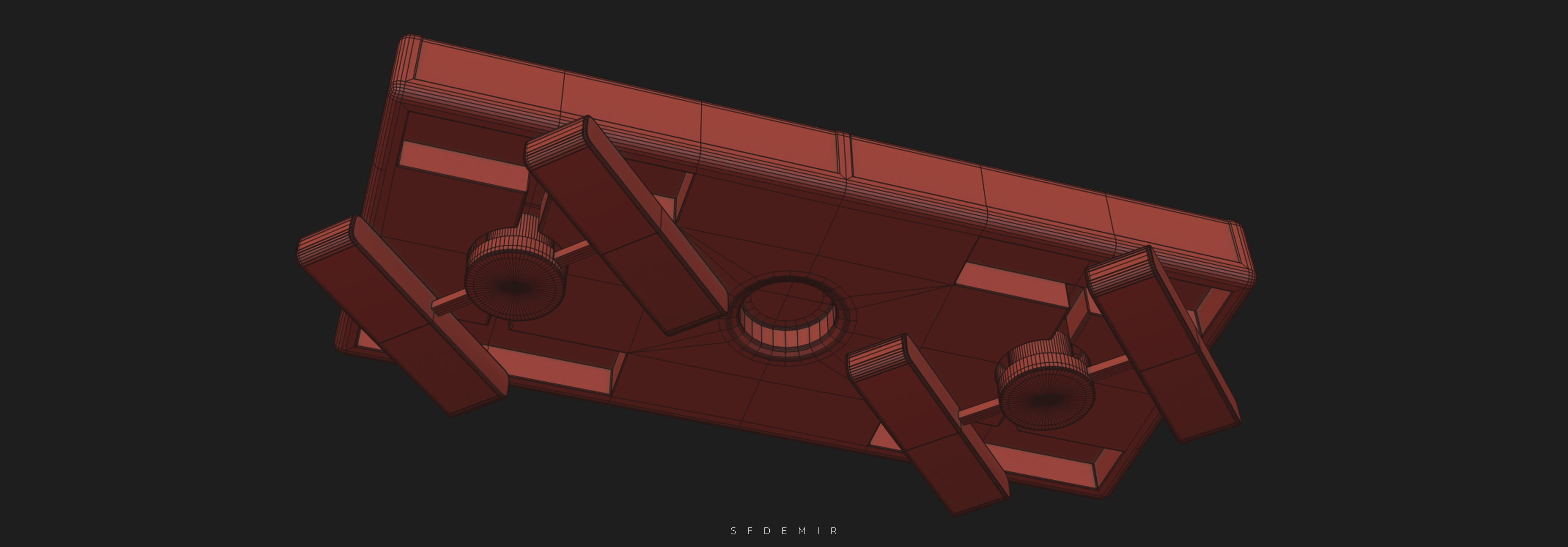 Space Explorer - Ground Ship Low-poly 3D model_30