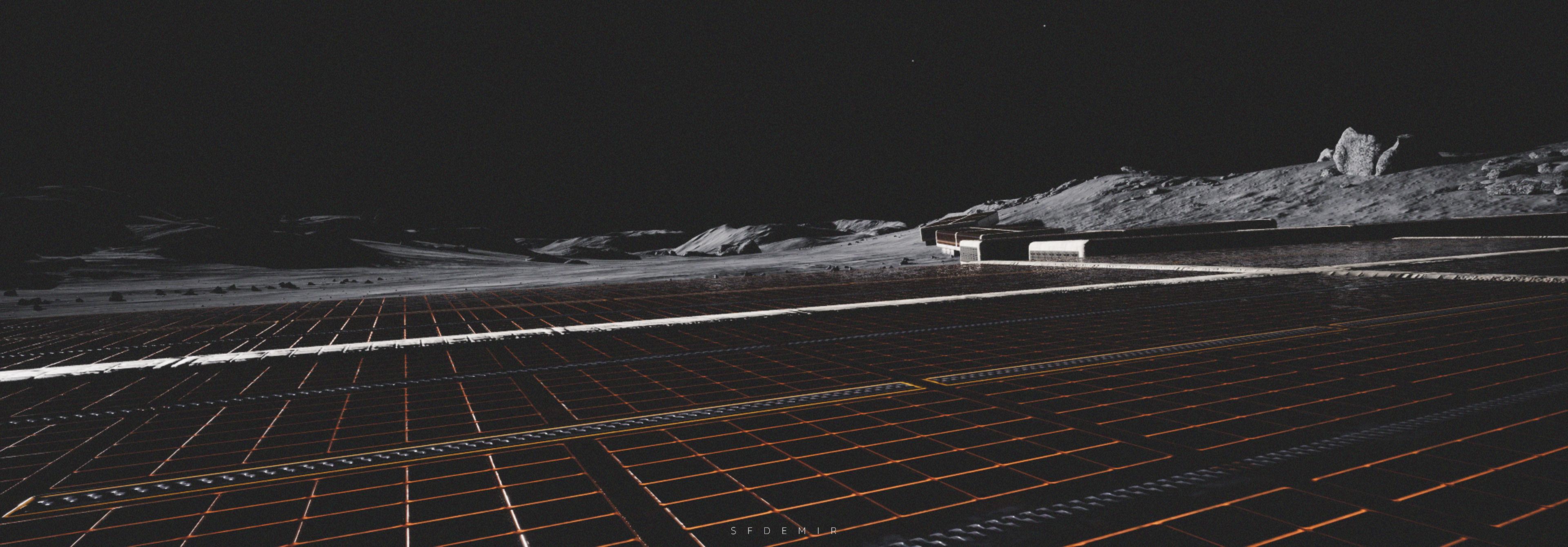 Space Explorer - Ground Ship Low-poly 3D model_4