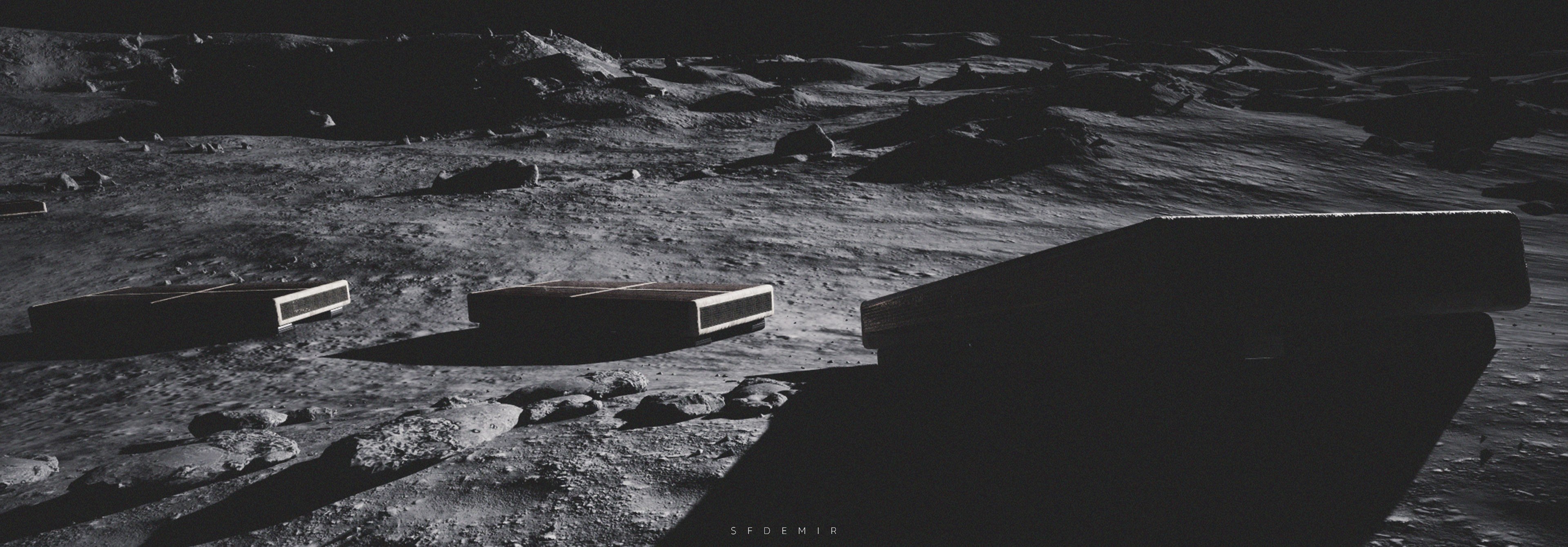 Space Explorer - Ground Ship Low-poly 3D model_12