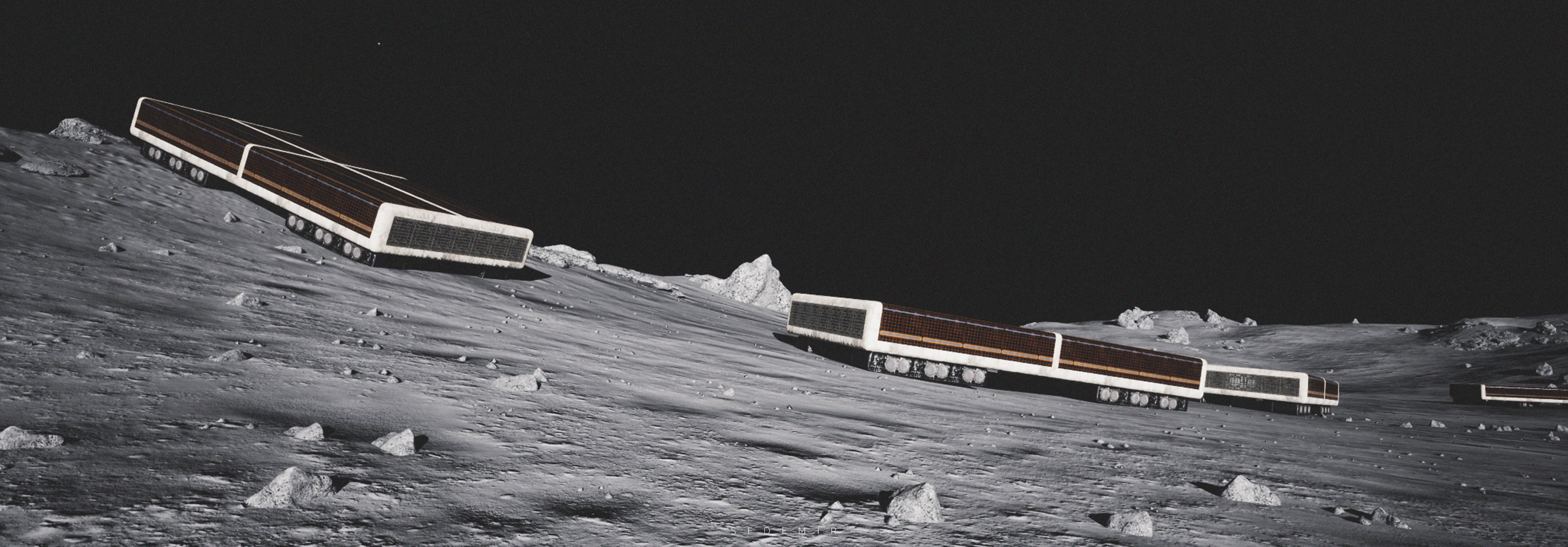 Space Explorer - Ground Ship Low-poly 3D model_14