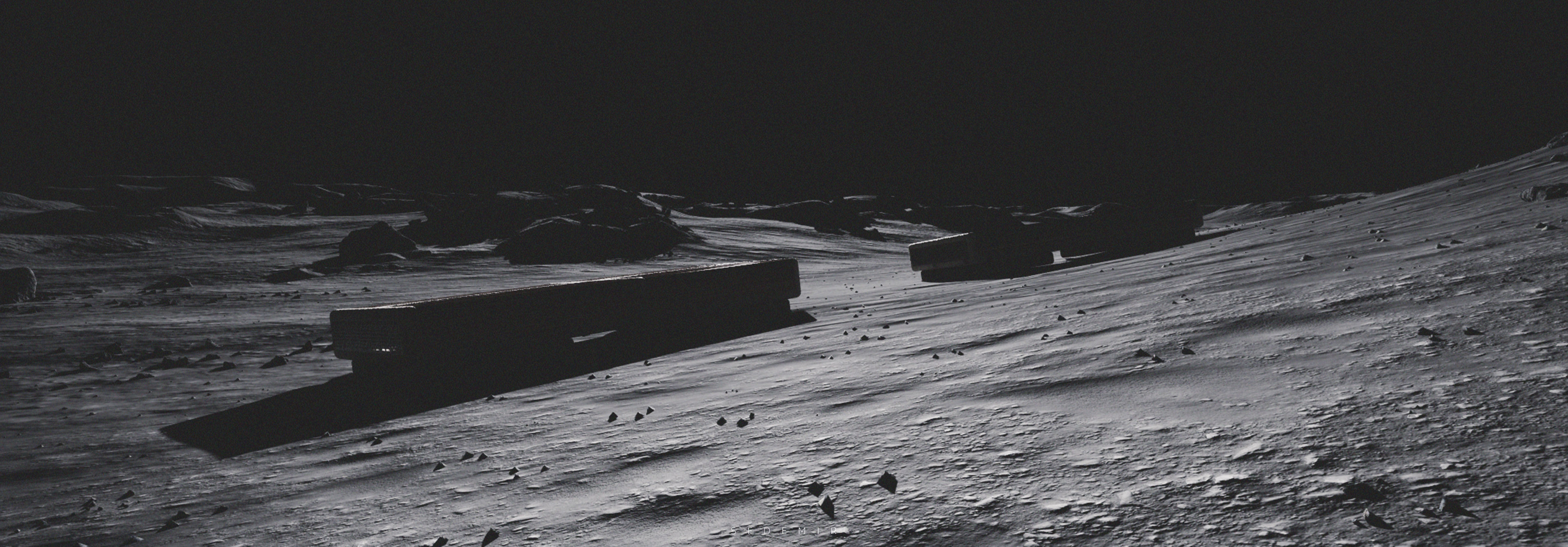 Space Explorer - Ground Ship Low-poly 3D model_7