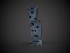 Futuristic sci-fi control terminal  Low-poly 3D model_2