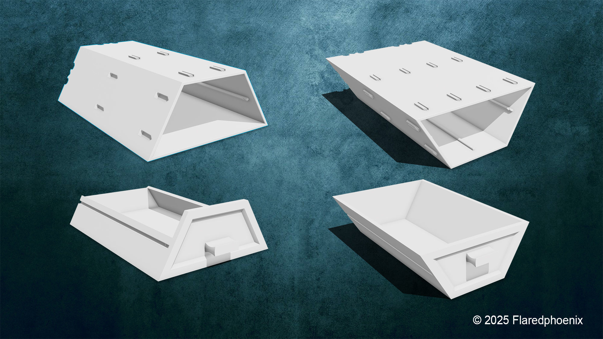 Hexagon Box System 3D print model_5