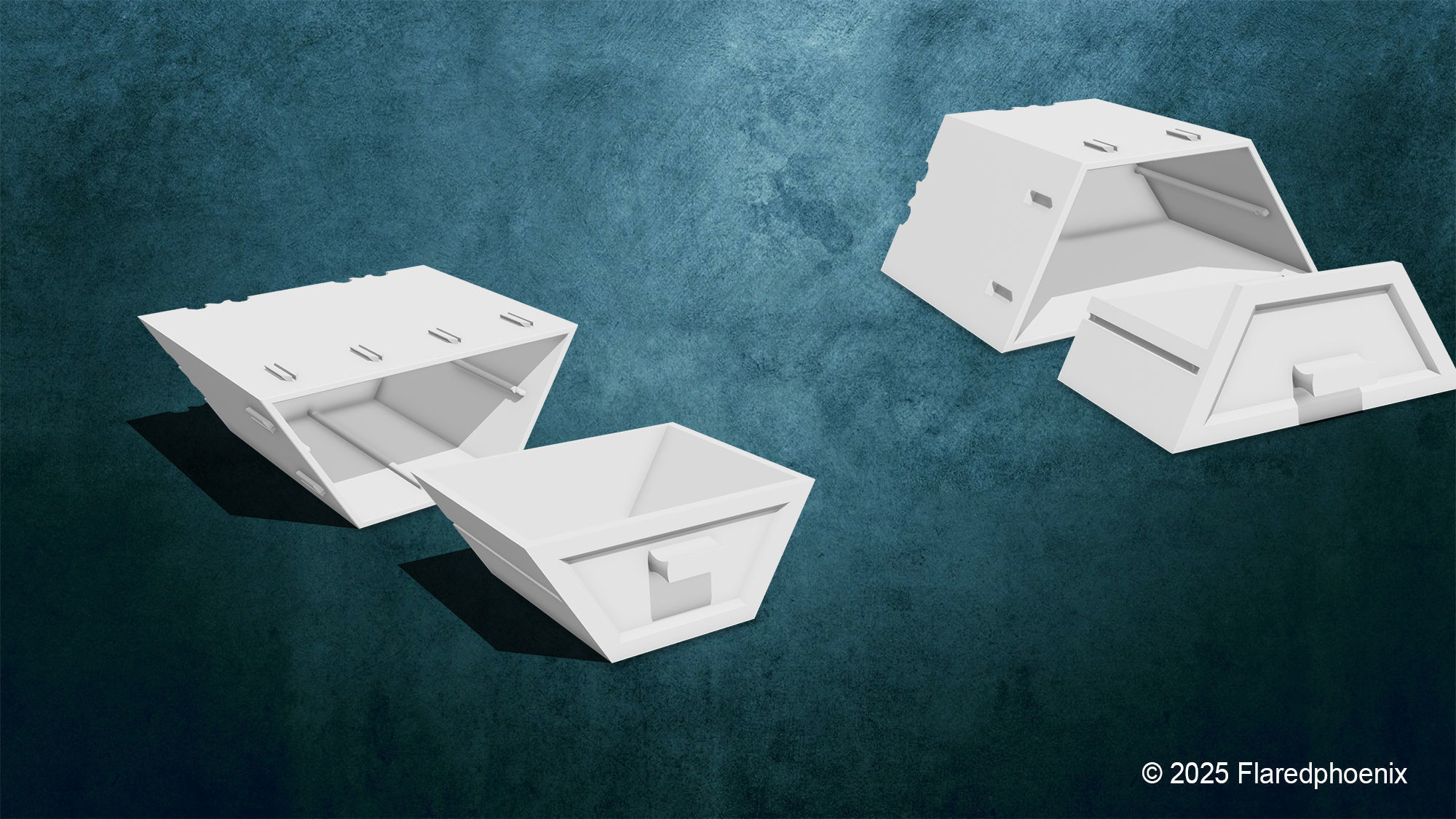 Hexagon Box System 3D print model_2