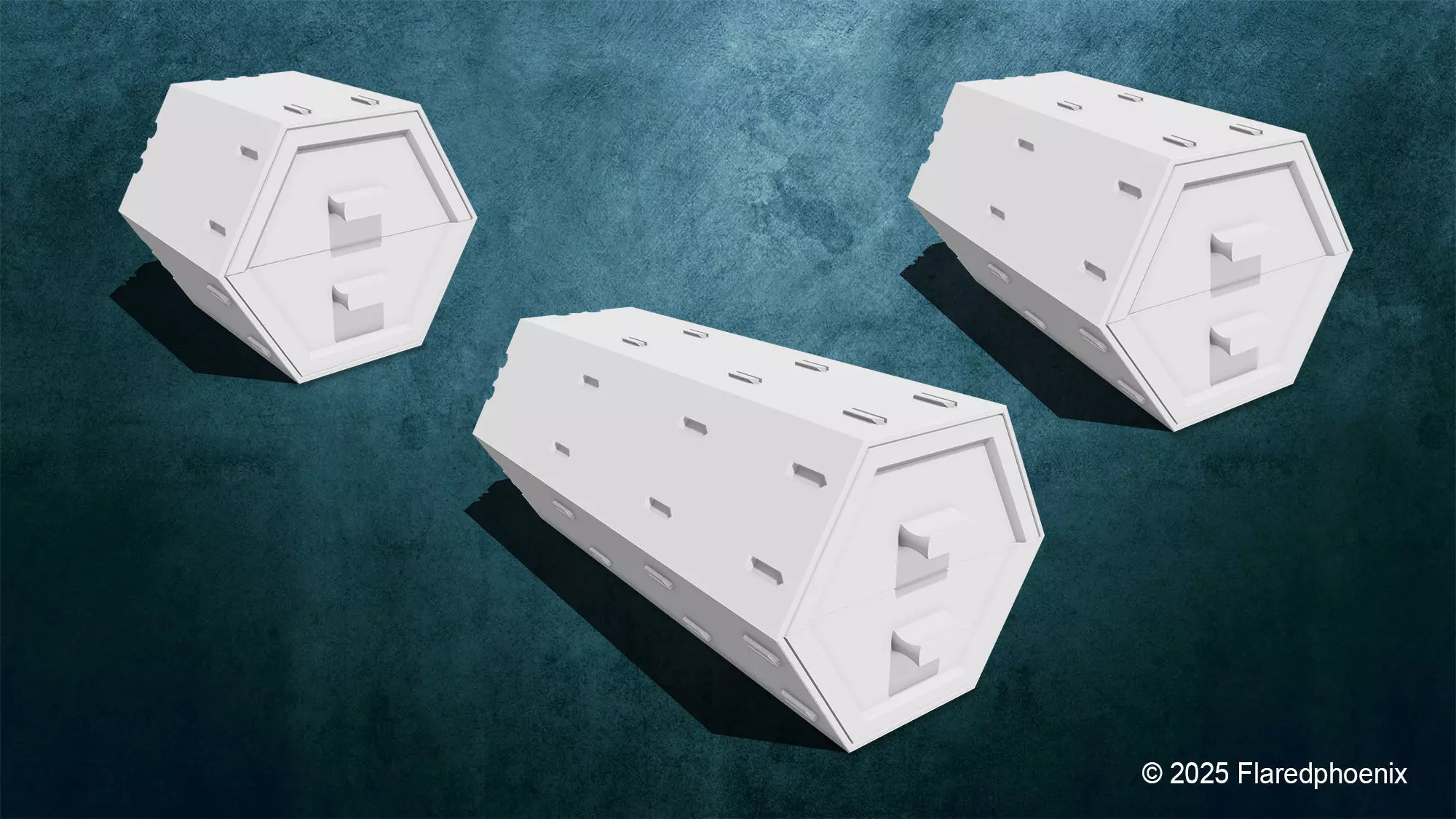 Hexagon Box System 3D print model_0