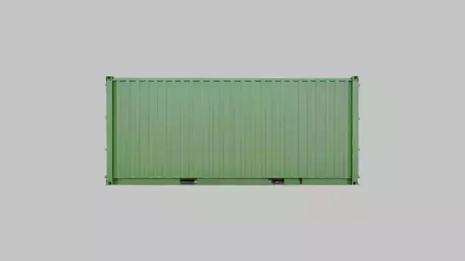 Detailed Shipping Container 3D Model