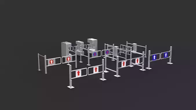 Entrance Exit Gate 3D model