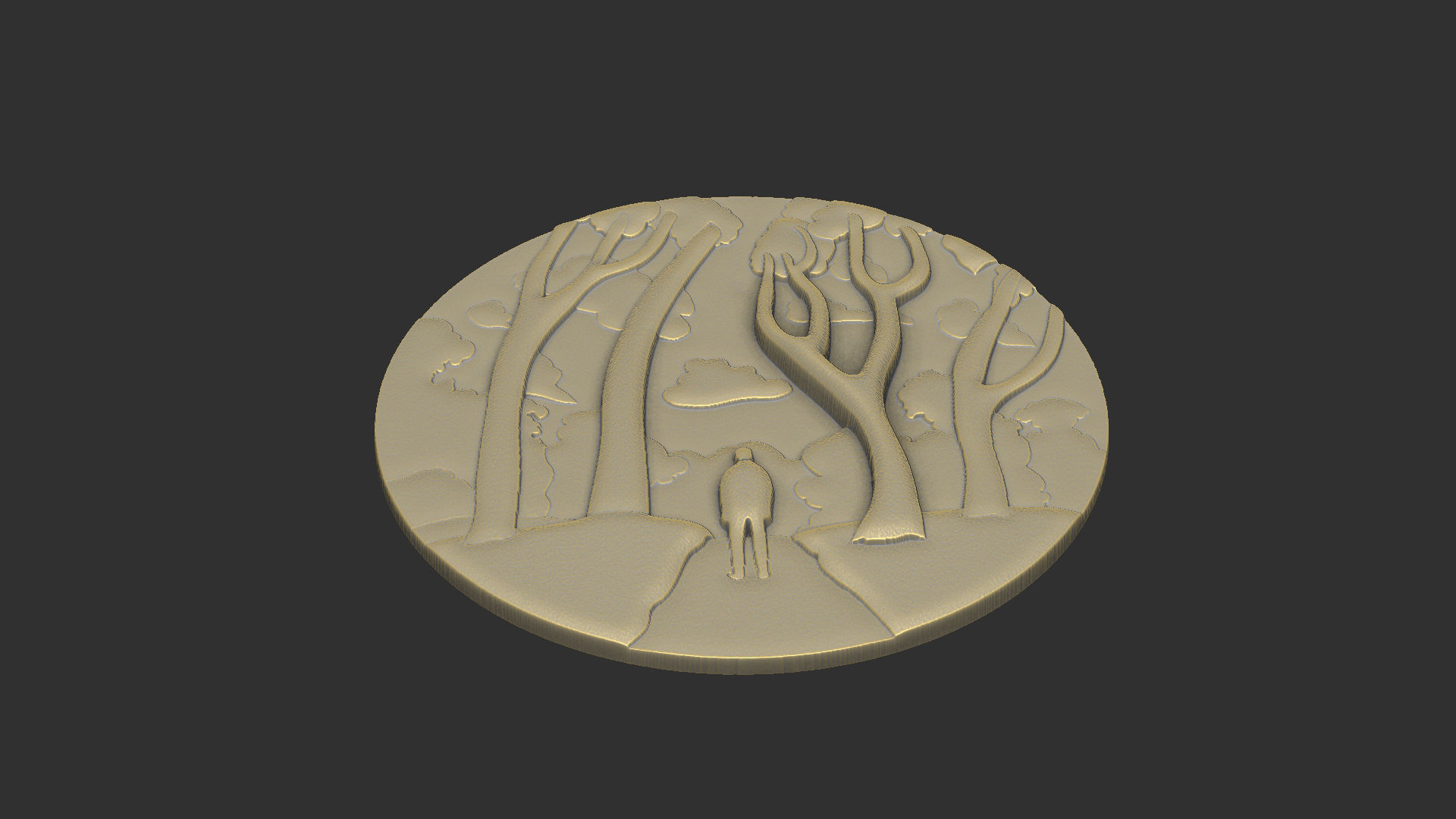 abstract paint design art deco drawing 3D print model_2