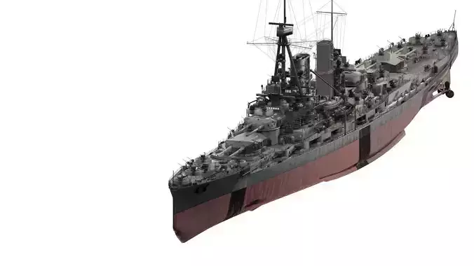 IMPERIAL GERMAN NAVY WW2 CRUSIER 3D model