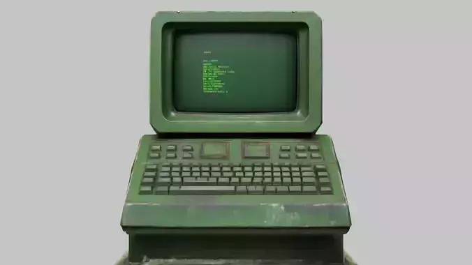 Retro Tech Computer Model