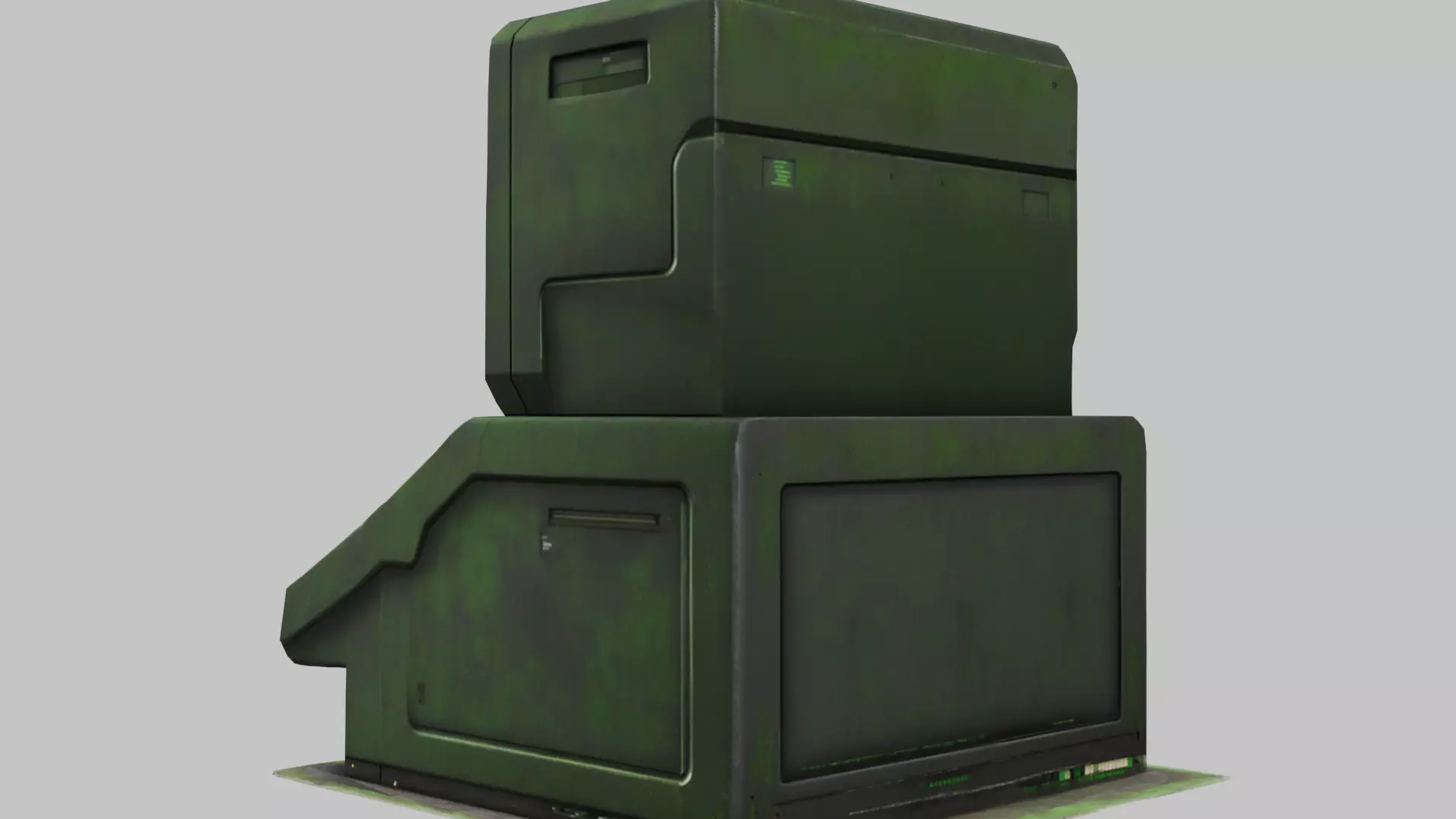 Retro Tech Computer Model Low-poly 3D model_5