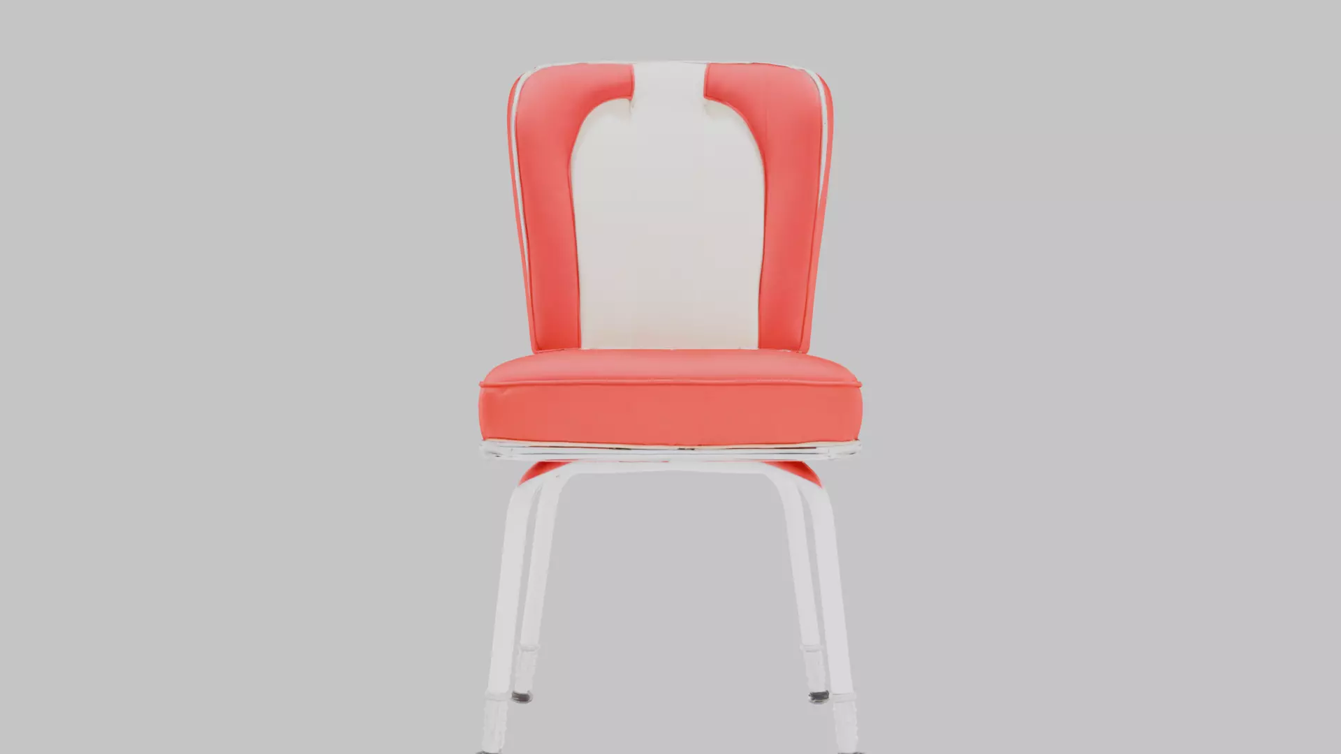 Retro Diner Chair Low-poly 3D model