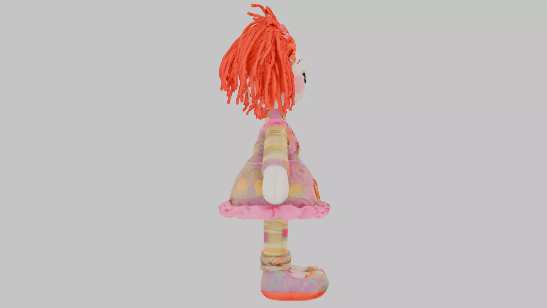 Adorable Rag Doll 3D Model Low-poly 3D model_2