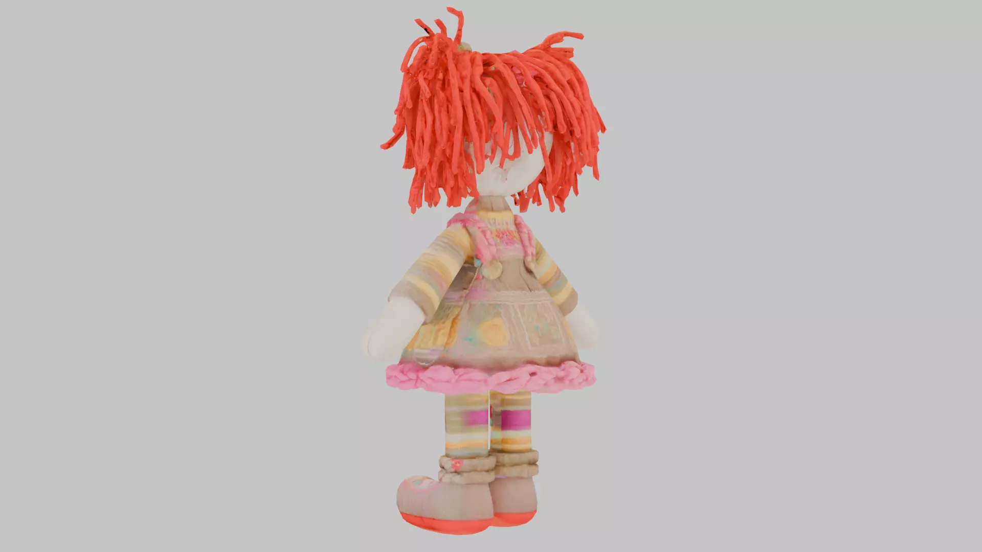 Adorable Rag Doll 3D Model Low-poly 3D model_5