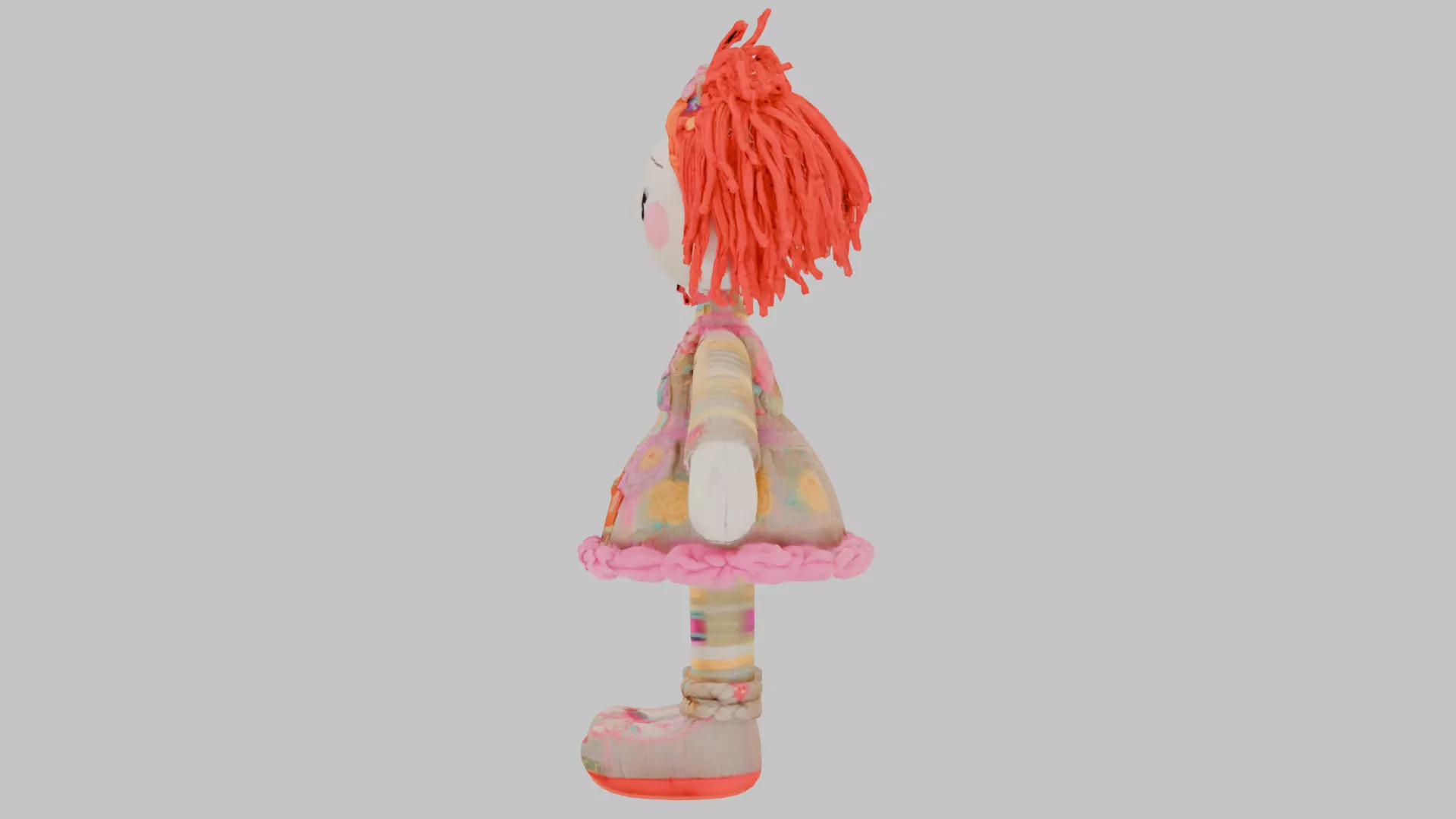 Adorable Rag Doll 3D Model Low-poly 3D model_6