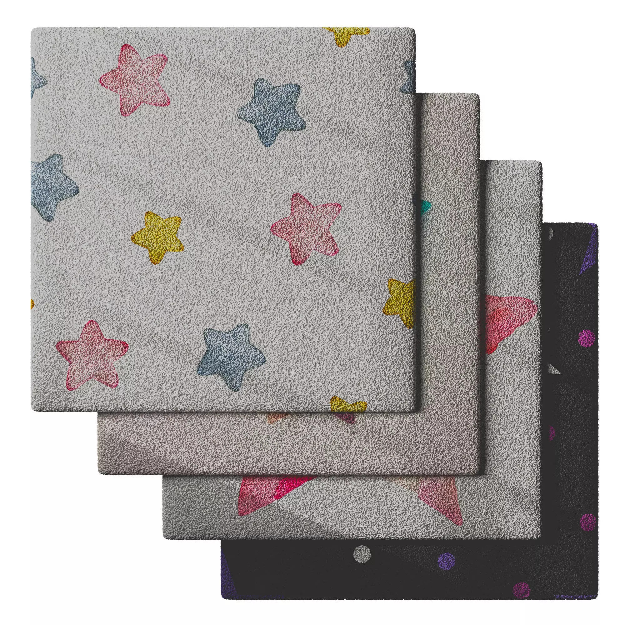 Kids Carpet Set 30 3D model_0