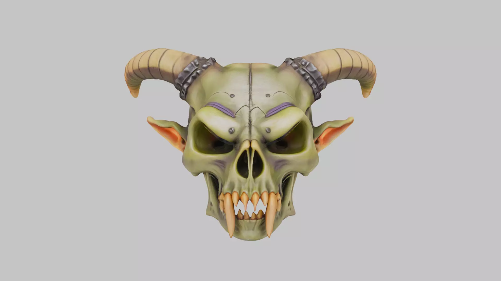 Goblin Skull 3D Model Low-poly 3D model_0