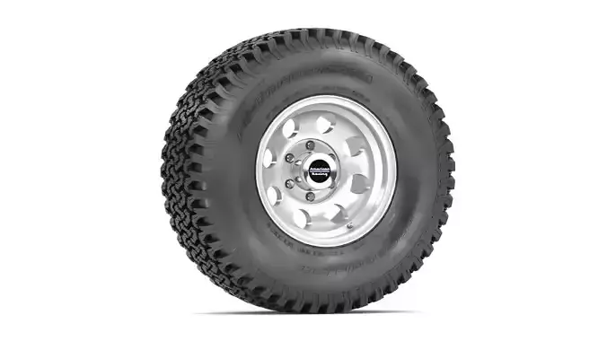 OFF ROAD WHEEL AND TIRE 3D model