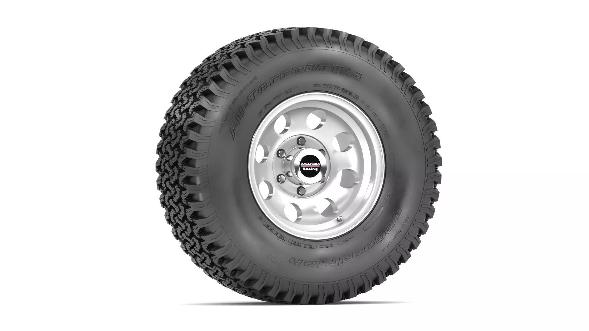 OFF ROAD WHEEL AND TIRE 3D model_0