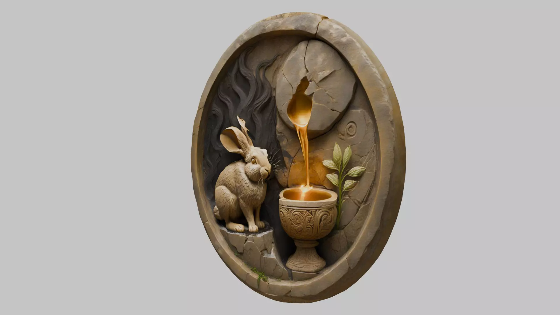 Mystical Transmutation Device Low-poly 3D model_7