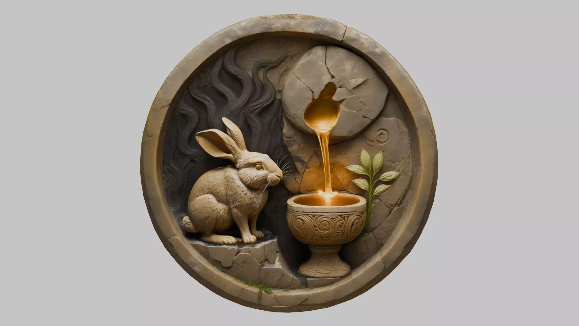 Mystical Transmutation Device Low-poly 3D model_0