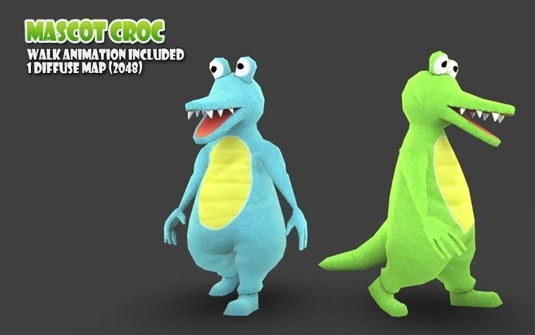 Cartoon Amusement Park Low-poly 3D model_7