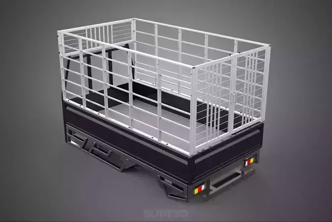CAGE ENCLOSURE PICKUP FLAT DECK TRUCK CARGO BED FRAME REAR BODY