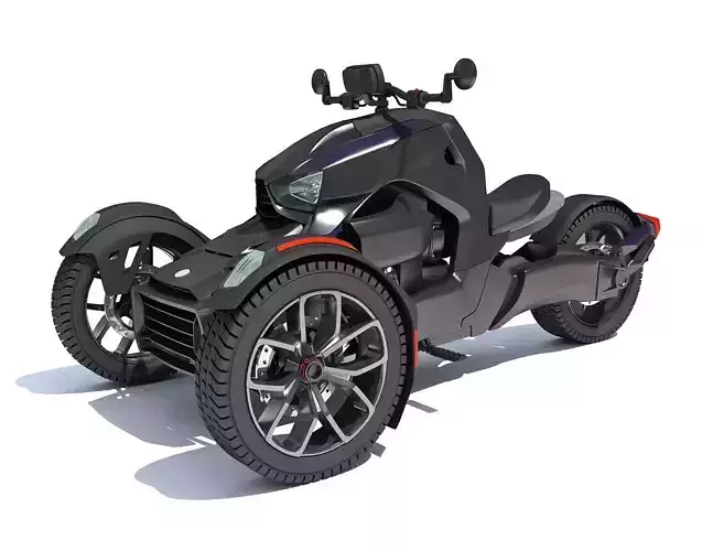 3 Wheel Motorcycle 3D model