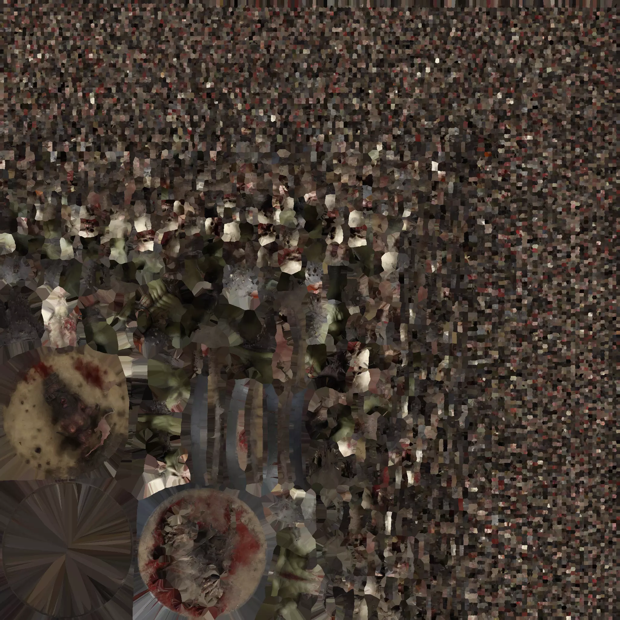 Hulking Monster Creature Low-poly 3D model_9