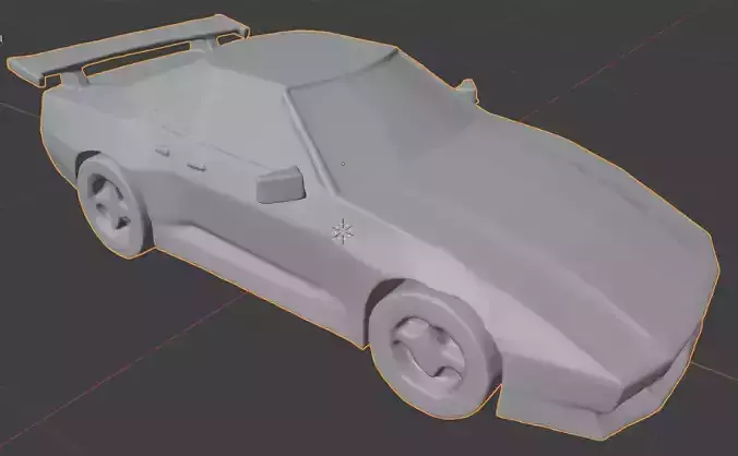 Low Poly Race Car 3D model