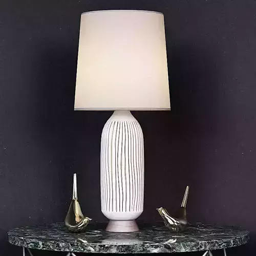Mid Century Table Lamp Bullet