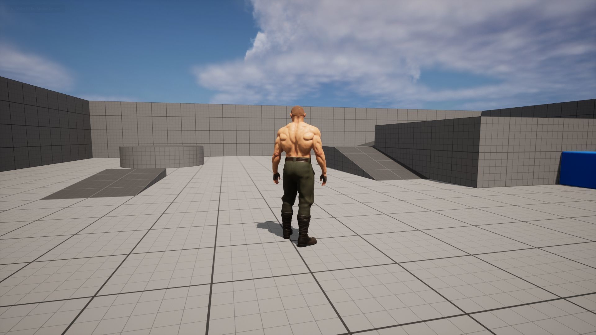 Steampunk Fighter B game character Low-poly 3D model_19