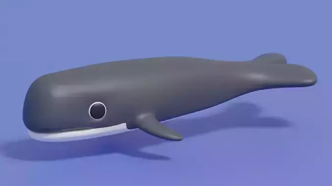 Cartoon Cute Whale