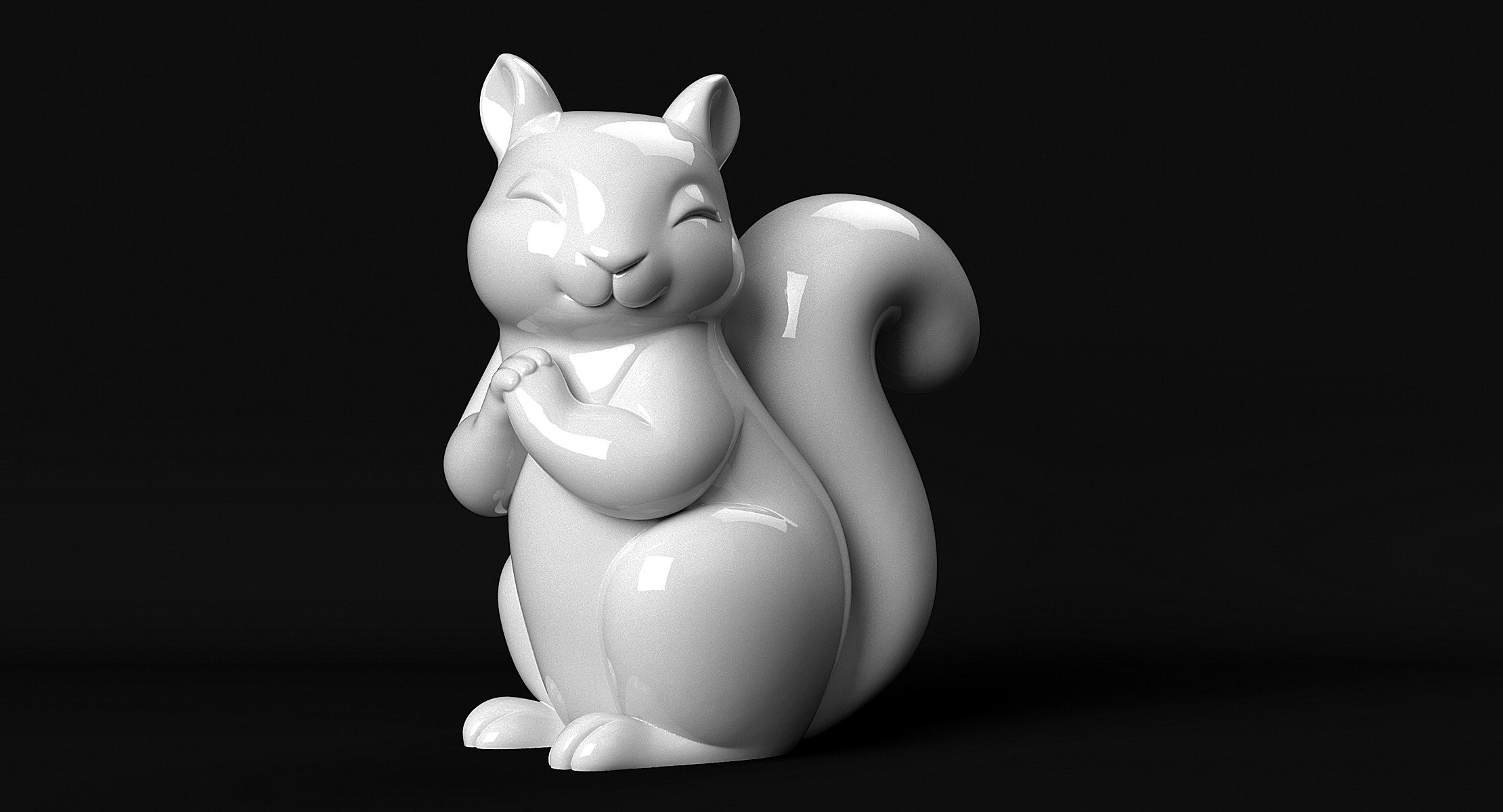 Squirrel 3D print model_1