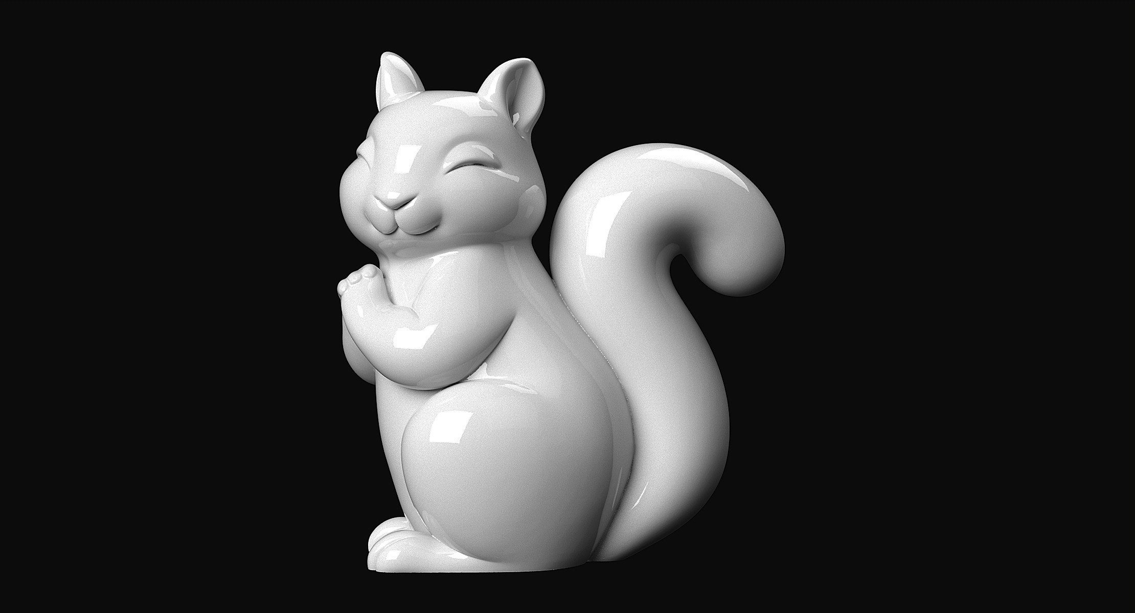 Squirrel 3D print model_2