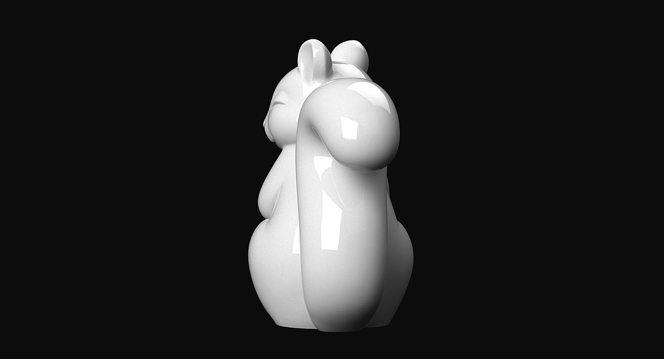 Squirrel 3D print model_4