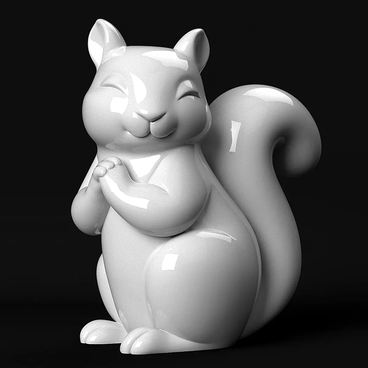 Squirrel 3D print model_0