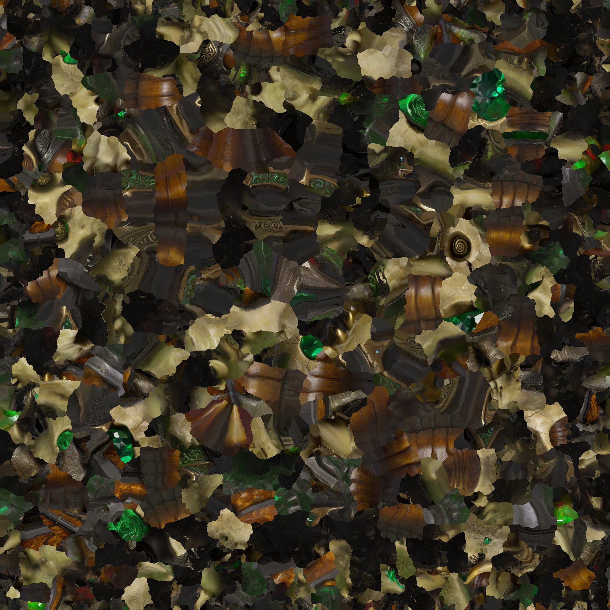 Infernal Skull Cannon Low-poly 3D model_8