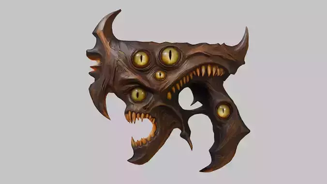 Stylized Demonic Head