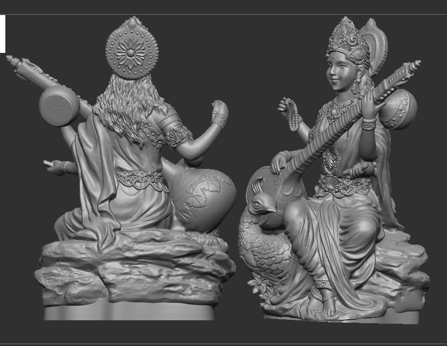 Saraswati 3D print model_1