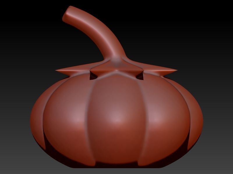 Pumpkin charm necklace vegetable garden pendant haloween  3D print model_15