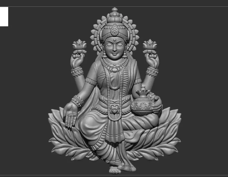 Laxmi ji  3D print model_0