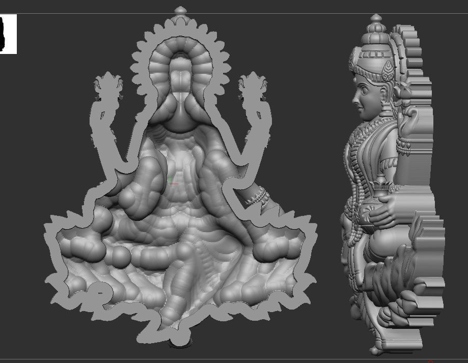 Laxmi ji  3D print model_1