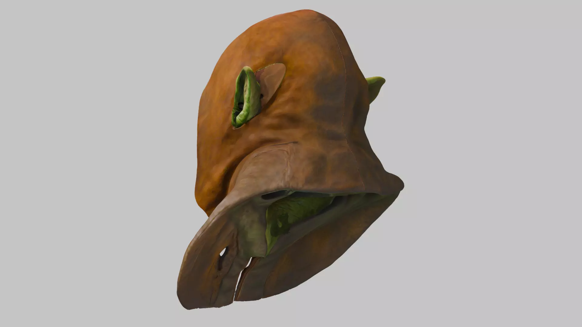 Stylized Goblin Head Low-poly 3D model_5