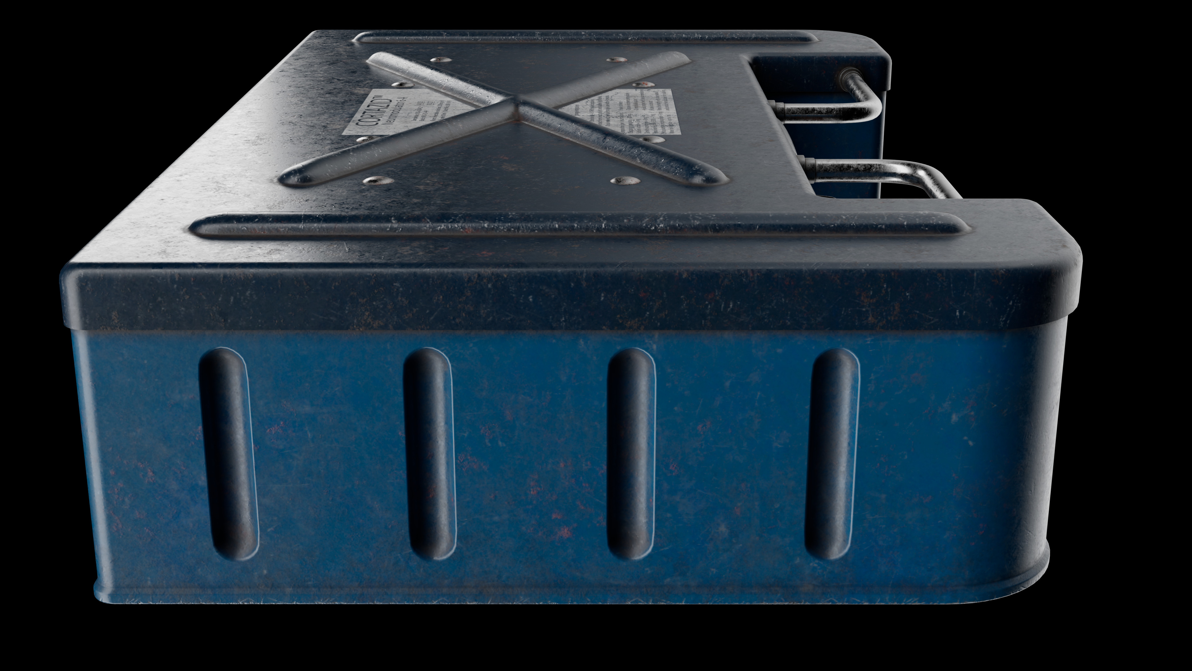 Medical box Low-poly 3D model_8