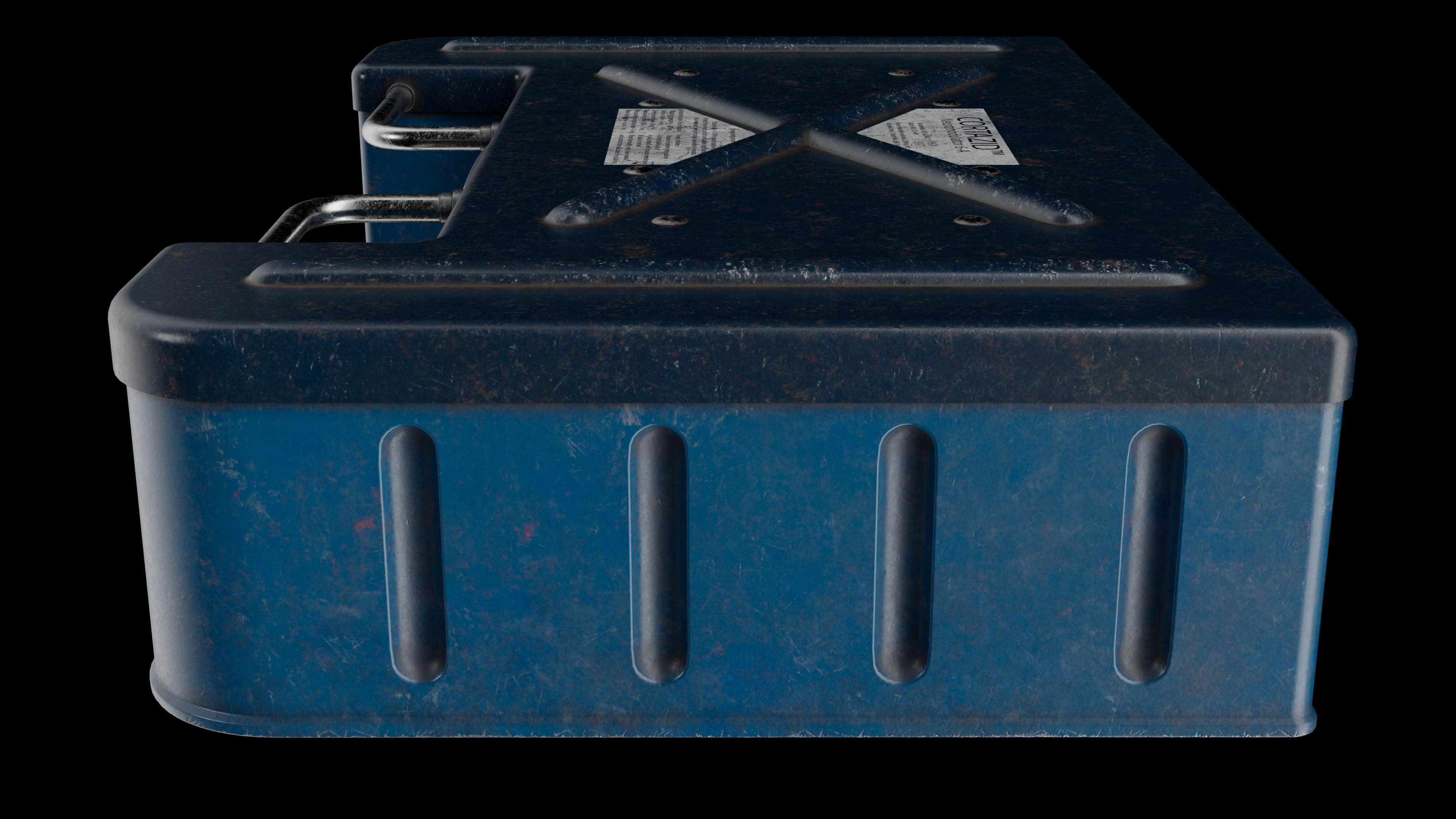 Medical box Low-poly 3D model_7