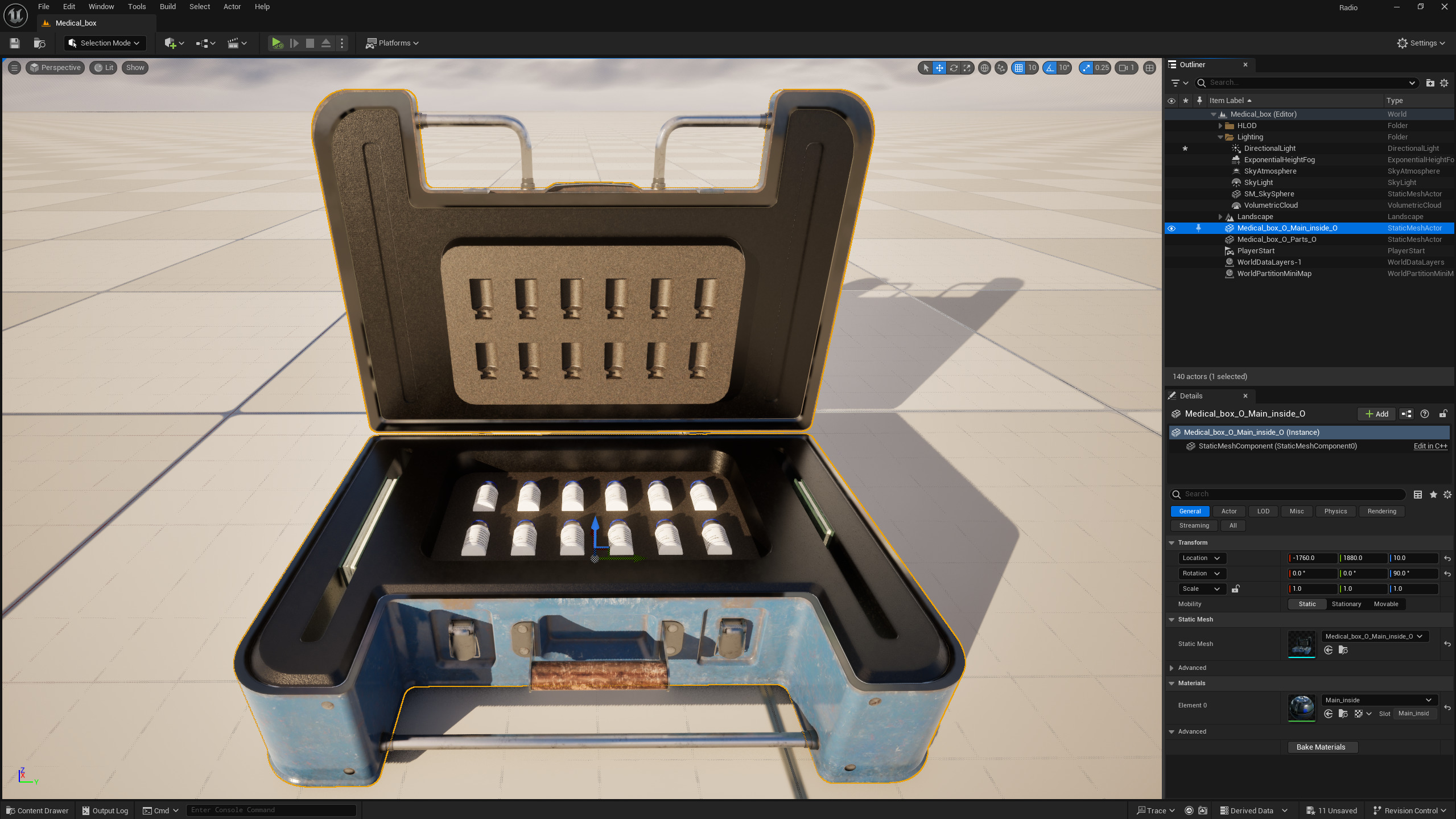 Medical box Low-poly 3D model_14