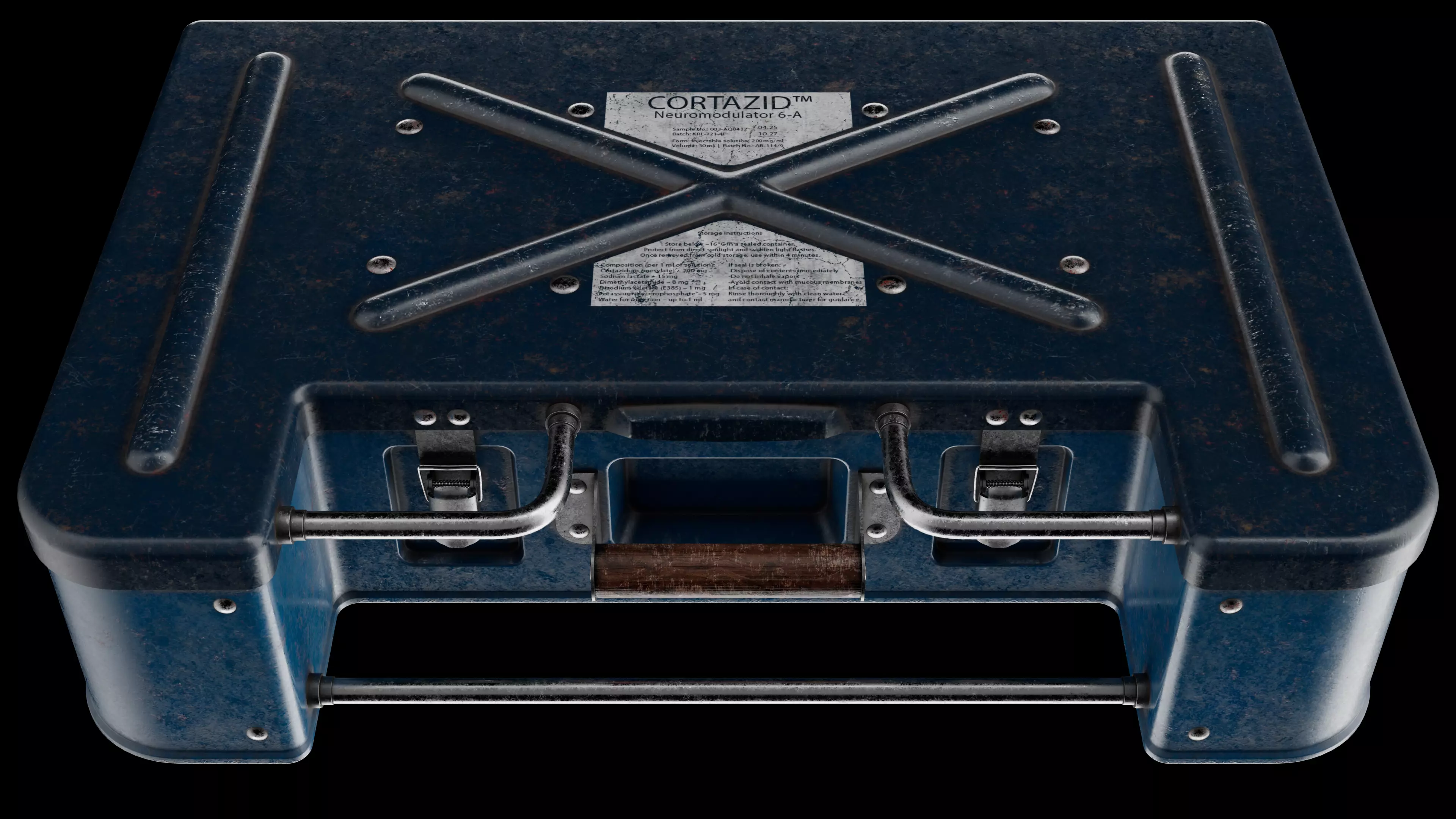 Medical box Low-poly 3D model_0