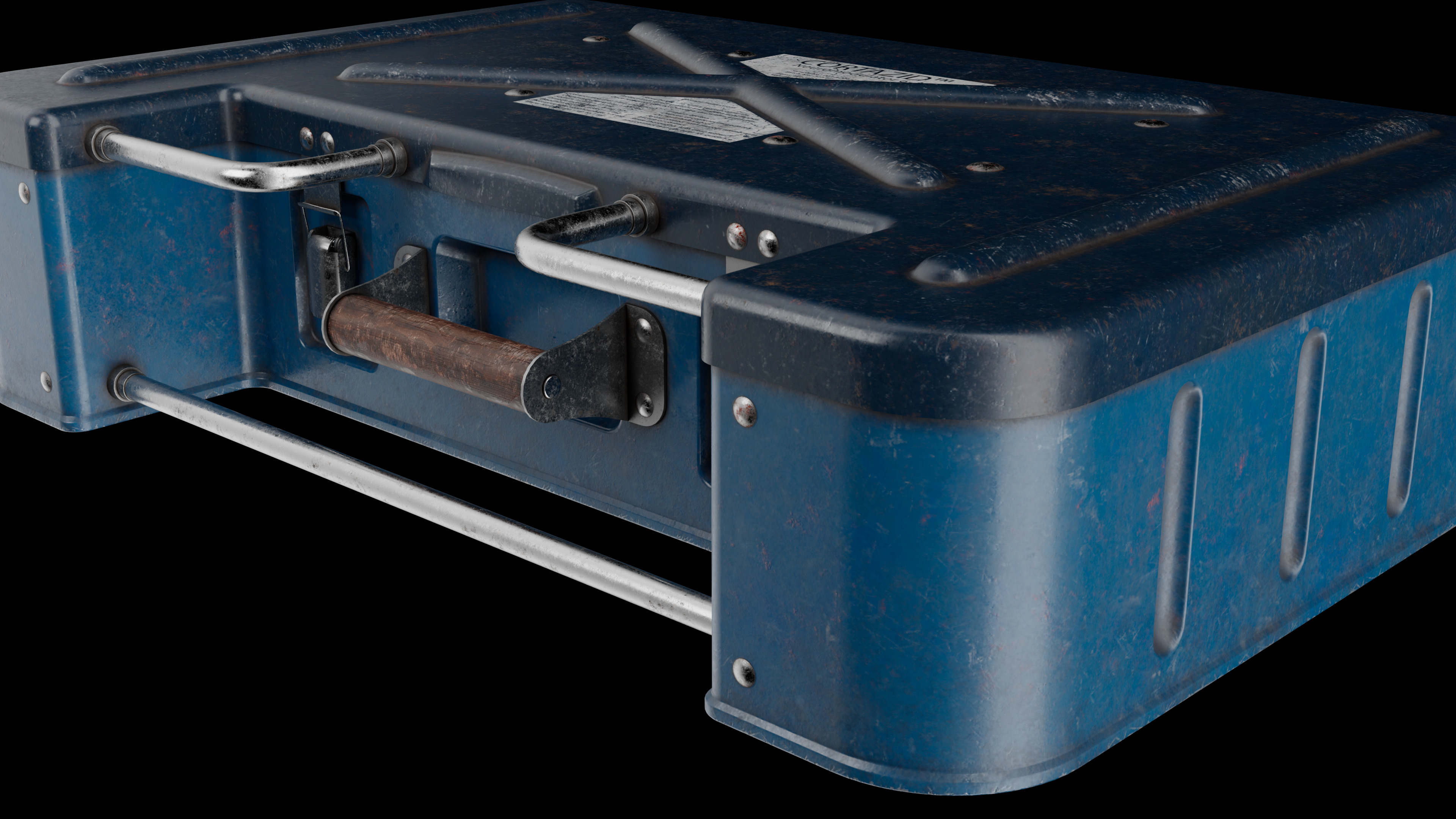 Medical box Low-poly 3D model_6