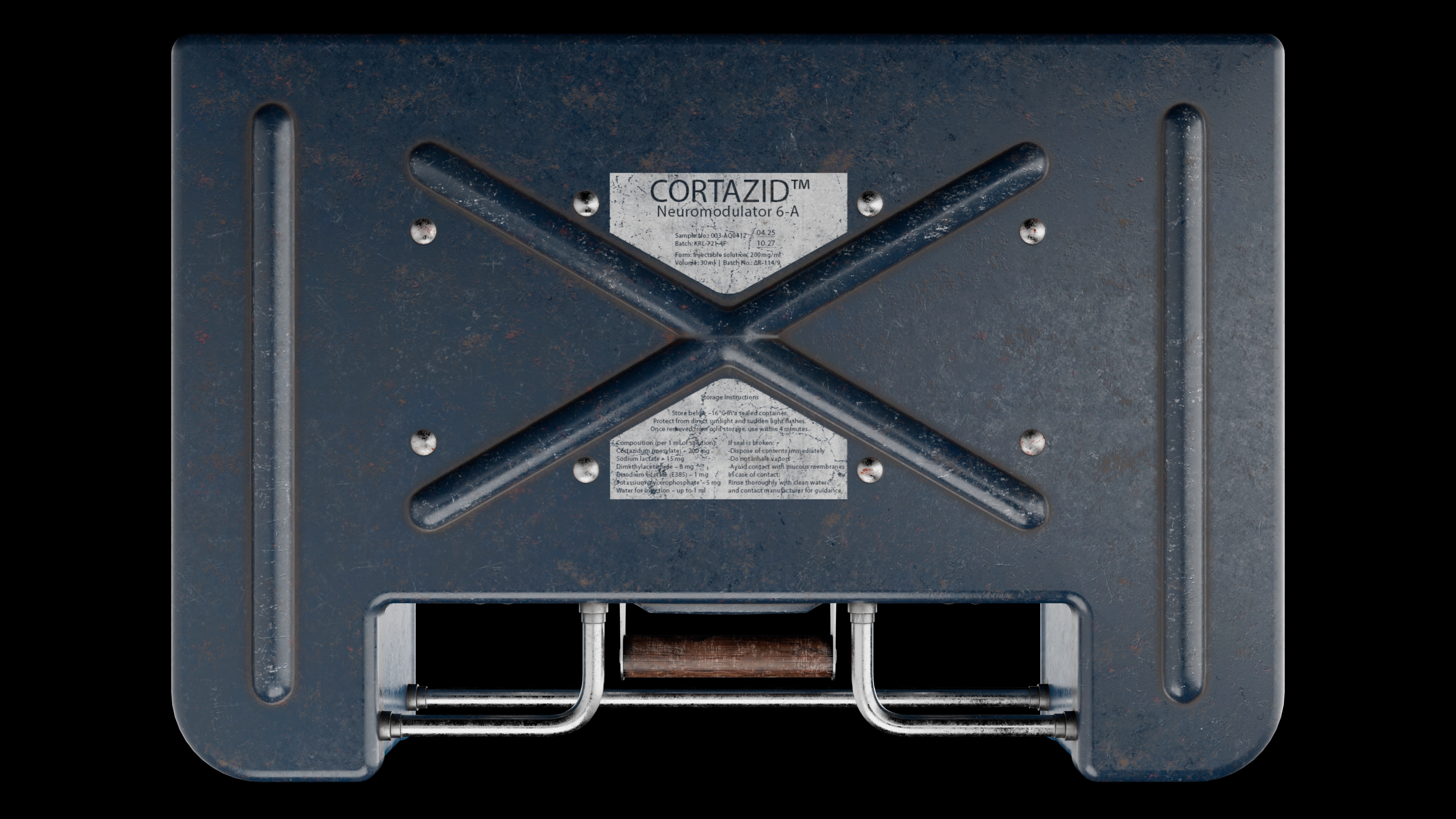 Medical box Low-poly 3D model_5